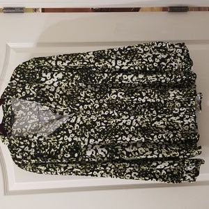 Rock & Republic Leopard Print Long Sleeve Button Down Shirt